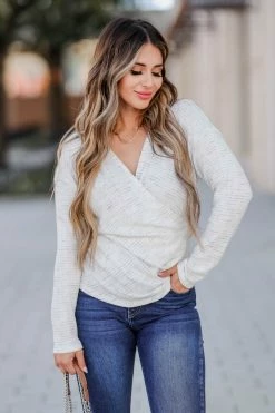 FL-01 2XL CBRAND Count On Me Wrap Top - White