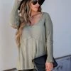 POL Pastel Sky Top - Olive