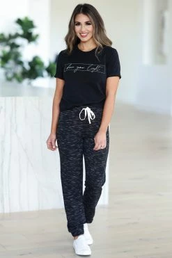 MA-01 CBRAND Peace Of Mind Joggers - Melange Black