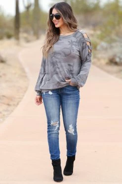 KAN CAN The Way You Move Skinny Jeans - Dark Wash Bottoms