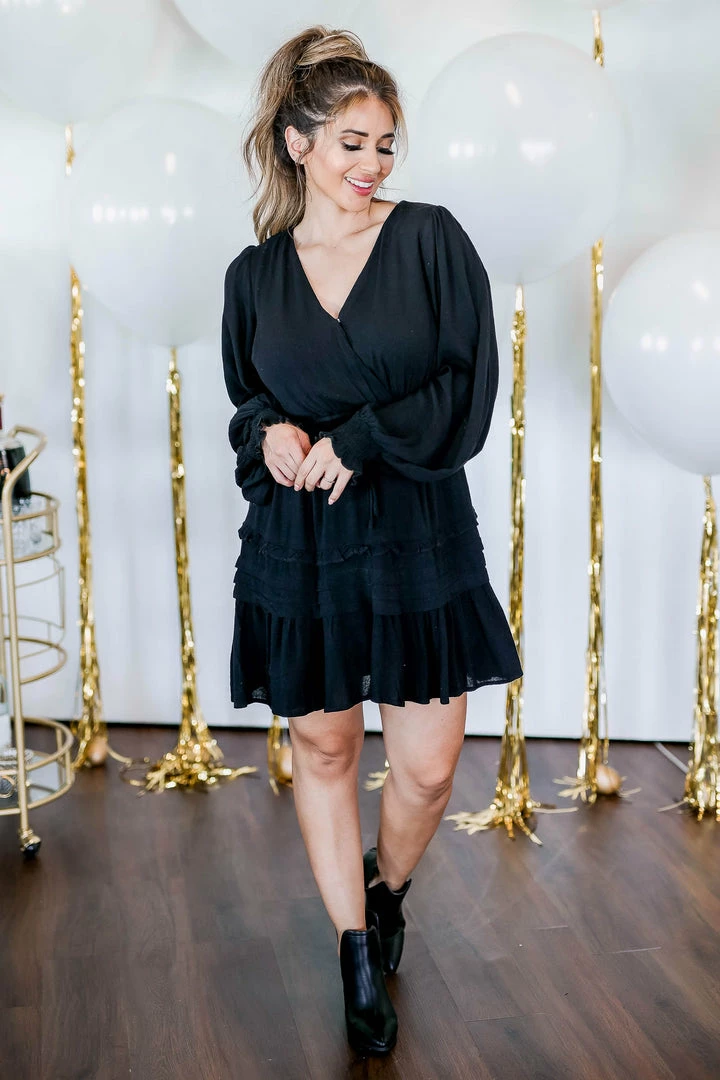 Newbury Kustom Small Enchanted Aura Long Sleeve Dress - Black 5 Newbury Kustom Small Enchanted Aura Long Sleeve Dress - Black