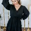 Newbury Kustom Small Enchanted Aura Long Sleeve Dress - Black
