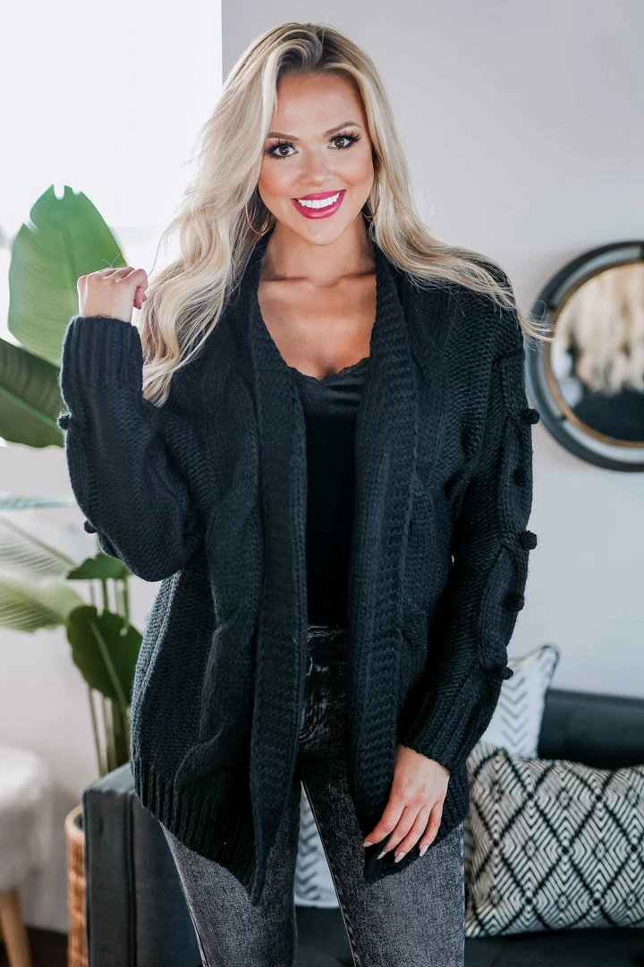 MA-01 CBRAND Cheers To The Details Cardigan - Black Small 7 MA-01 CBRAND Cheers To The Details Cardigan - Black Small