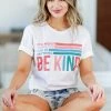 KA New Arrivals Be Anything Be Kind Graphic Tee - White