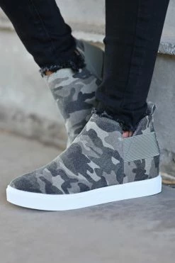 SLL Gone For Now Wedge Sneakers - Camo