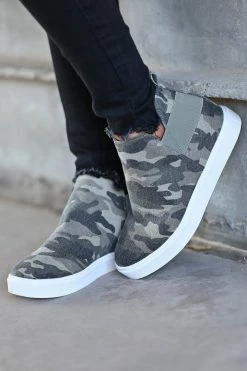 SLL Gone For Now Wedge Sneakers - Camo