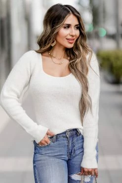 MA-01 1XL CBRAND Heavenly Peace Sweater - Cream