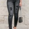 KAN CAN Mandy Distressed Skinny Jeans - Vintage Black 1 KAN CAN Mandy Distressed Skinny Jeans - Vintage Black