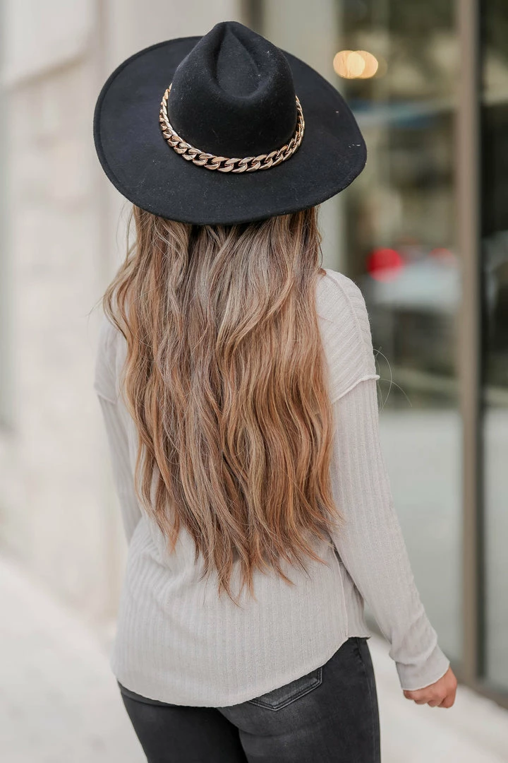 FL Small Thinking About It Ribbed V-Neck Top - Oatmeal 8 FL Small Thinking About It Ribbed V-Neck Top - Oatmeal