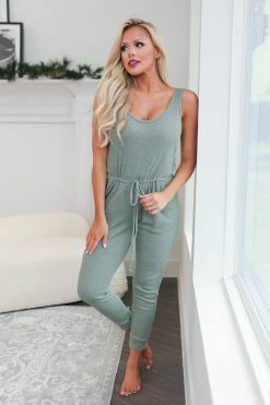 FL-01 Small CBRAND Watch Out Jumpsuit - Sage
