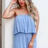 FL-01 CBRAND Beach House Romper - Blue