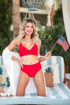 MA-01 CBRAND Punta Mita Bikini - Red Small