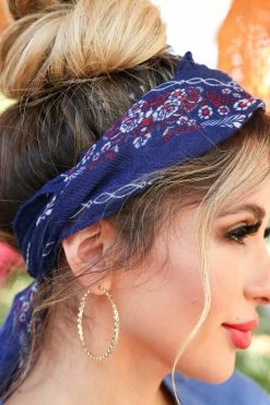 Treasure Jewels All In The Details Hoop Earrings - Crystal