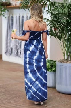 PR-01 Small CBRAND Take The High Road Dress - Navy Tie Dye