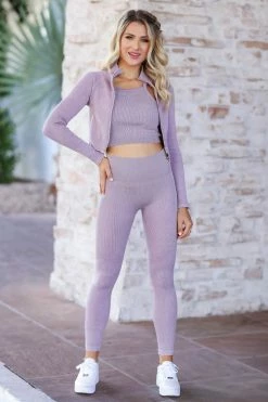 Mono B Set The Scene Activewear - Lilac
