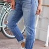 KAN CAN Sienna Girlfriend Jeans - Medium Wash New Arrivals