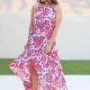 FL If I Didn't Love You Halter Neck Dress - Multi