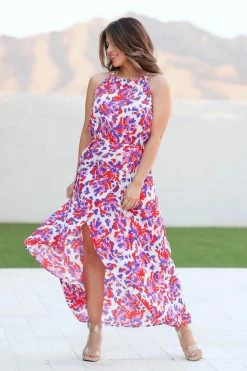 FL If I Didn't Love You Halter Neck Dress - Multi