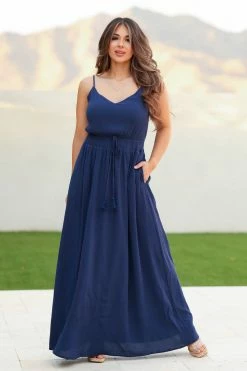 DD-1 It's Not Over Maxi Dress - Navy