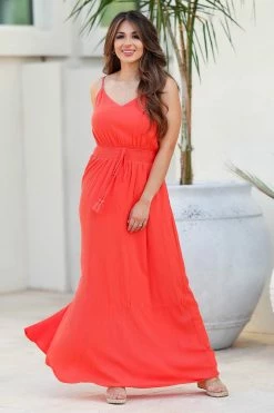 DD-1 New Arrivals It's Not Over Maxi Dress - Dark Amber