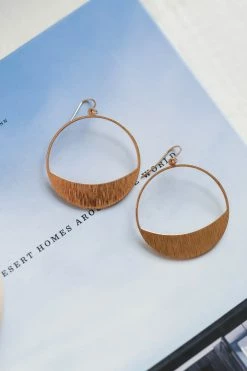 WW Jessica Half Moon Hoop Earrings - Gold New Arrivals