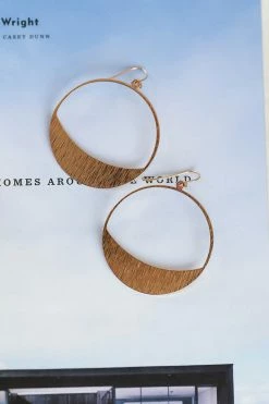 WW Jessica Half Moon Hoop Earrings - Gold New Arrivals