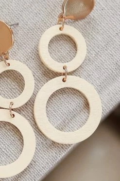 WW Panama Geometric Earrings - Cream
