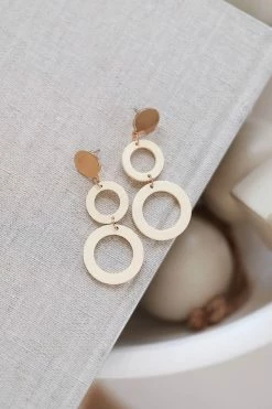 WW Panama Geometric Earrings - Cream