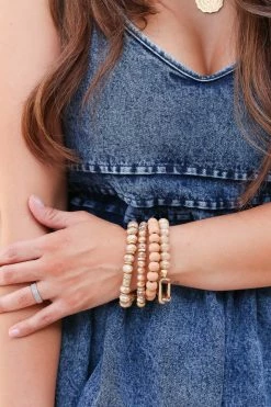 MGL Cindra Bracelet Set - Coral New Arrivals