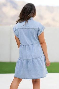 AN New Arrivals Jukebox Junkie Denim Dress - Light Wash 10 AN New Arrivals Jukebox Junkie Denim Dress - Light Wash