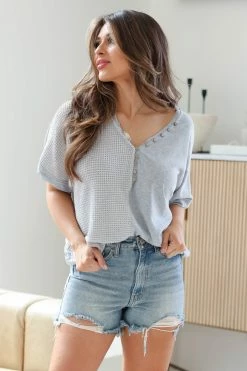 DD-1 I Told You So Top - Heather Grey Tops