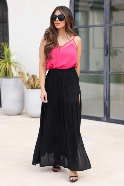 AG New Arrivals Montana Maxi Skirt - Black