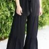 EE Festival Frenzy Wide Leg Pants - Black New Arrivals
