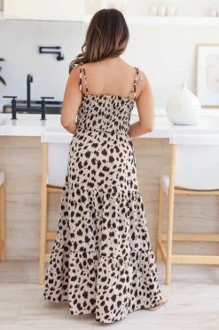 FL Inner Poise Smocked Maxi Dress - Latte New Arrivals