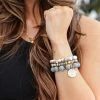 Urbanista Sweet Emotion Beaded Bracelet Set - Grey 1 Urbanista Sweet Emotion Beaded Bracelet Set - Grey