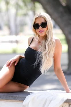 LA BLANCA Island Goddess Lingerie Swimsuit - Black