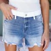 VT VERVET Joanie High Rise Shorts - Two Toned Bottoms 2 VT VERVET Joanie High Rise Shorts - Two Toned Bottoms
