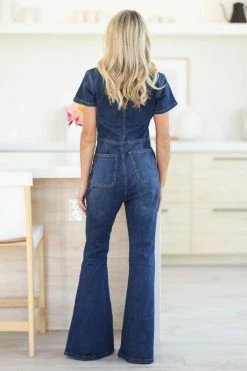 BB New Arrivals I Can't Even Denim Jumpsuit - Dark Wash