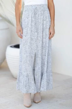 FL Bottoms The Good Ones Maxi Skirt - Powder Blue
