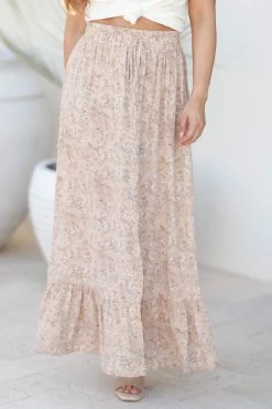 FL The Good Ones Maxi Skirt - Latte New Arrivals
