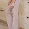 CH Making It Count Mineral Wash Flare Pants - Beige 2 CH Making It Count Mineral Wash Flare Pants - Beige