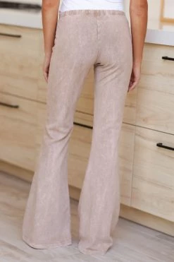 CH Making It Count Mineral Wash Flare Pants - Beige