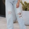 VERVET Shelby 90's Vintage Flair Jeans - Light Wash New Arrivals