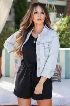 Andree Let’s Go Girls Corduroy Denim Jacket - Light Wash 13 Andree Let’s Go Girls Corduroy Denim Jacket - Light Wash