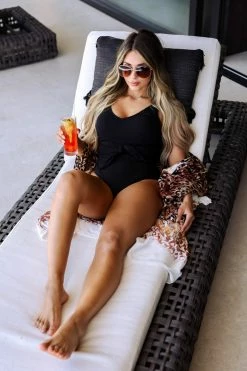 UR New Arrivals Wild Connection Leopard Kimono - Mocha