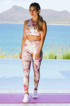 Mono B Inhale Positivity Activewear - Fuchsia