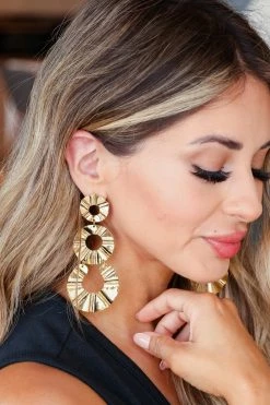 Treasure Jewels Linda Tiered Earring - Gold Accessories