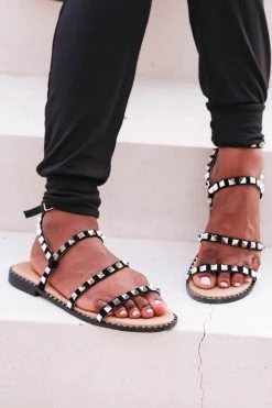SLL 5 Lexi Studded Sandals - Black