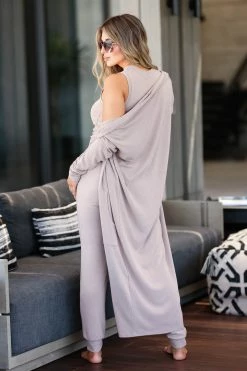 FL-01 CBRAND Lap Of Luxury Loungewear - Driftwood