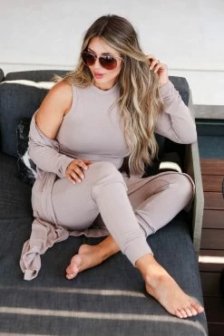 FL-01 CBRAND Lap Of Luxury Loungewear - Driftwood